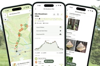 build hiker app tourism app trekking app walking app trail app hiking website