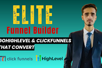 design sales funnel in clickfunnels or gohighlevel professionally
