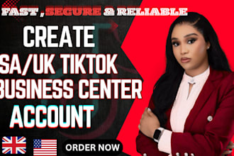usa tiktok account, ads account, business center