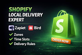 set up shopify local delivery with zapiet or bird for your store