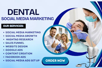 do professional social media marketing for dentists and dental clinics