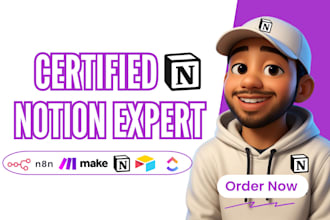 design custom notion template, notion dashboard and be your notion VA