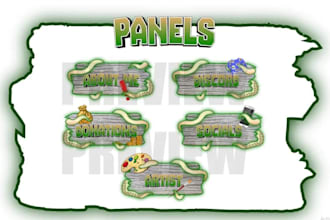 make custom twitch kick panels for your channel