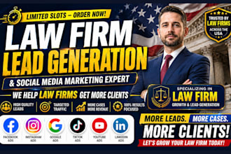 attorney notary law firm web design lead generation social media posts marketing