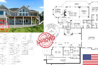 certified architect permit ready plan architect stamp city permit blueprint