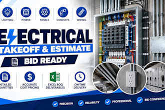 do accurate electrical estimation, boq, and quantity takeoff