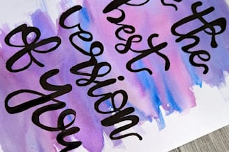 draw custom hand drawn aesthetic art for you