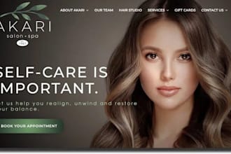 build squarespace wix beauty salon website barbershop spa website cosmetic site