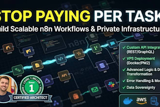 build advanced n8n automation workflows and API integrations