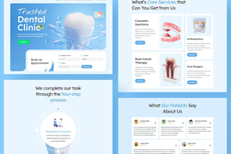 design healthcare website, medical website, dental website, clinic website