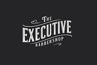 design vintage barbershop signage logo