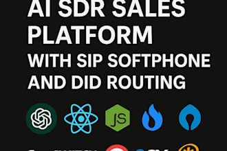 build custom sdr sales platform sip softphone integrate with did call routing
