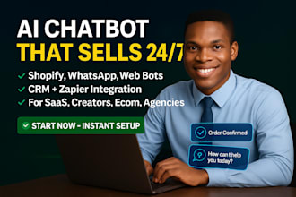 create ai chatbot for ecommerce, saas, agencies and creator to boost sales