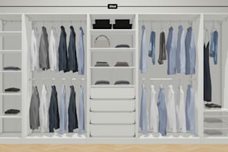 design a personalized closet utilizing ikea systems planners