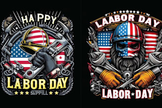 create vintage aircraft mechanic t shirt welding logo design