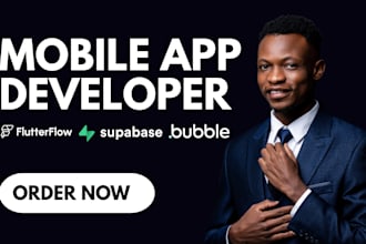 flutterflow adalo app developer bubble io mvp webapp saas mobile app glide app