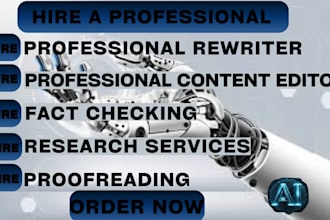fact check grammar check, spelling check, and proofreader services