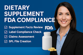 review and fix your dietary supplement label for fda compliance