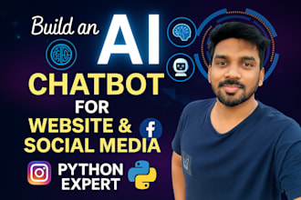 build an ai chatbot for your social media or website using python