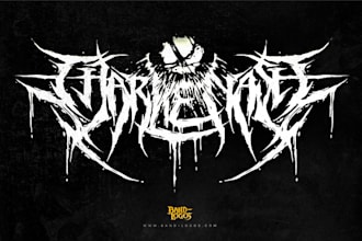 make brutal death metal, deathcore, black metal band logo