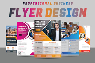 design a professional business flyer, corporate flyer for your brand
