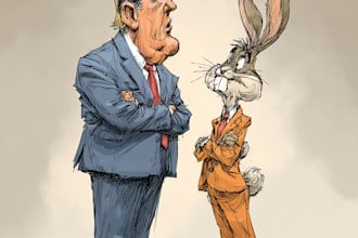draw satire, editorial or political cartoons for you