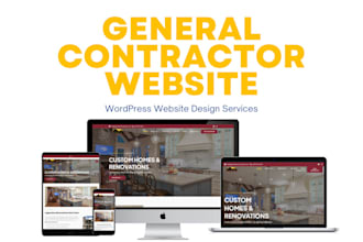 design general contractor website for your local business