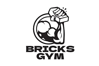 design consulting attract bricks gym logo