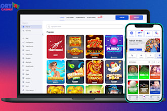 create basketball game, cricket game, tournament website, blackjack, poker tour