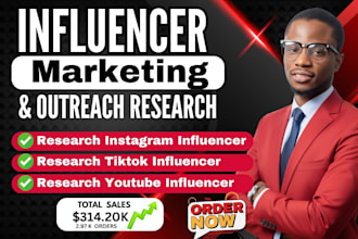 manage and outreach influencers for instagram and tiktok, infuencer marketing