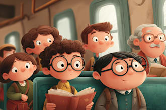 design children book illustrations story books, book covers