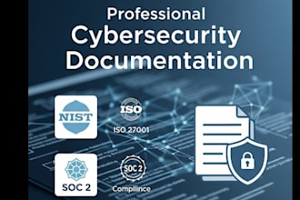 create nist, iso, soc cybersecurity compliance documentation
