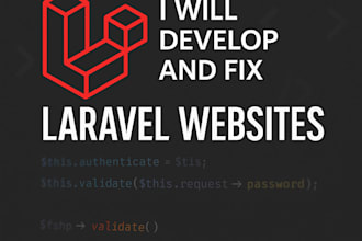 fix, customize or develop your laravel PHP application fast