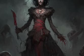 draw horror character illustration