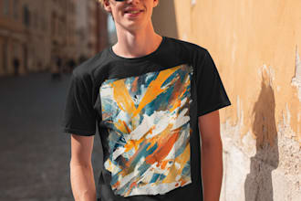 design a modern t shirt streetwear apparel for your brand