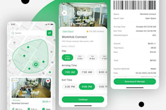 develop employee management app, coworking app, space booking  app or website