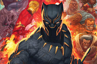 draw comic book illustration, comic storyboard