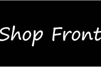 design 3d letter signage, shop front, and window graphic design