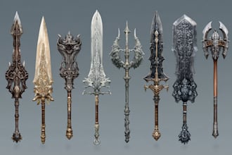 design your fantasy and dnd weapons
