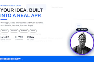 build base 44 fix vibe coding base44 web app base44 mvp dashboard base44 expert