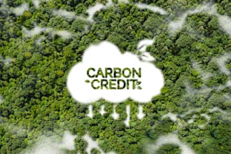 research and write on carbon offset credit, climate change, global warming
