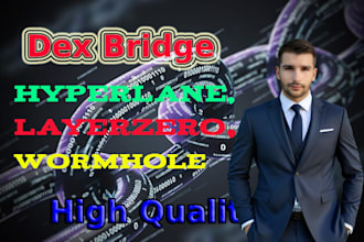 build multichain aave dex aggregator bridge using layerzero, hyperlane, wormhole