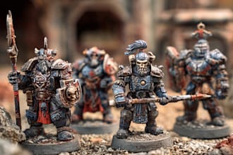 paint your warhammer 40k, board game or dnd miniatures