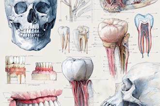 draw all medical, dental and scientific illustrations for you