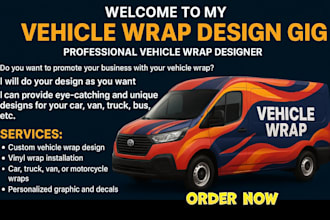 create professional car, van, or truck wrap designs,