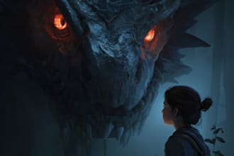 make horror art or fantasy horror character