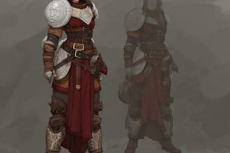 draw amazing fantasy stained glass art for your character