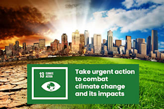 do research and write on sdg, sustainability, climate change and esg reports