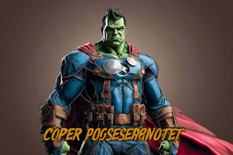 draw superhero character for you