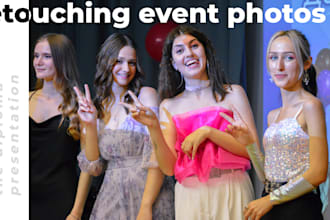 retouch events, gatherings and group photos